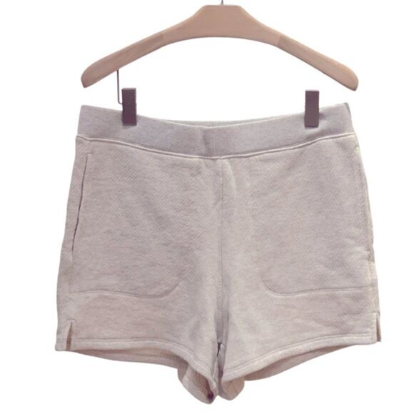 Madewell MWL Heather Gray Airyterry Stitched Pocket Sweat Shorts - Picture 4 of 8